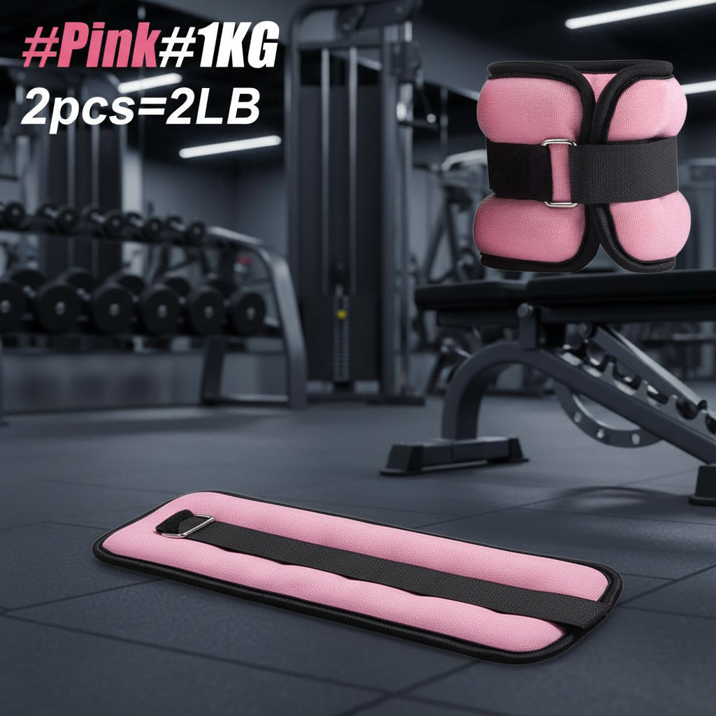 1Pair Adjustable Ankle Weights (0.5kg / 1kg Each Pack)