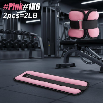 1Pair Adjustable Ankle Weights (0.5kg / 1kg Each Pack)