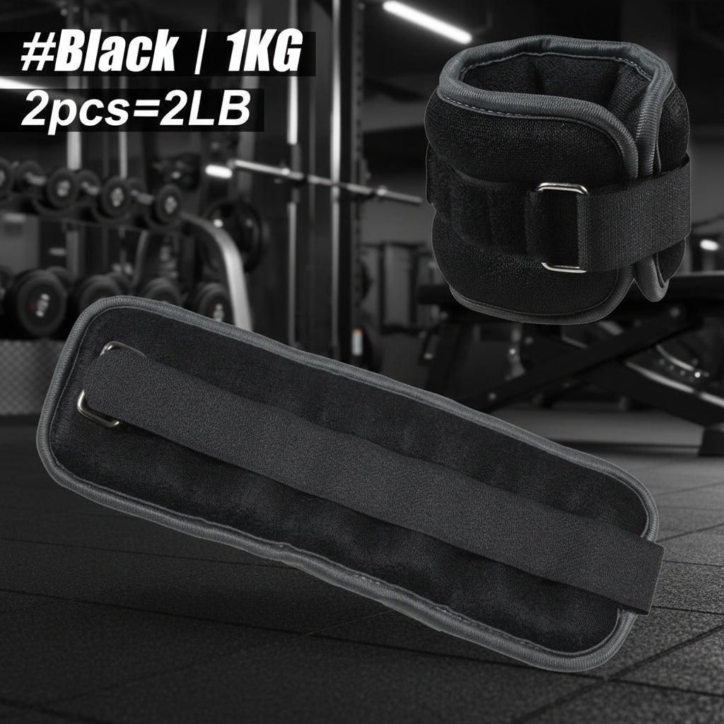 1Pair Adjustable Ankle Weights (0.5kg / 1kg Each Pack)