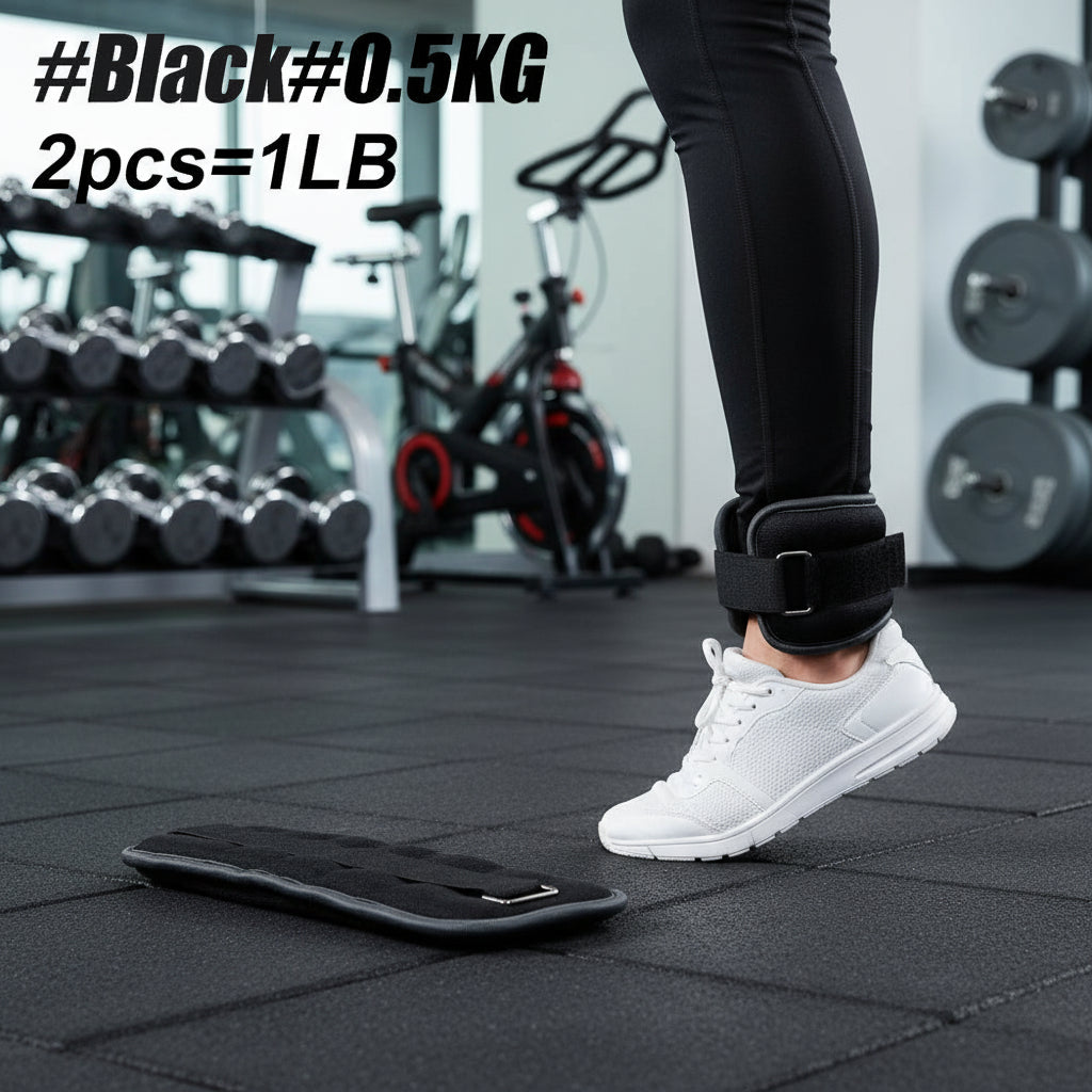 1Pair Adjustable Ankle Weights (0.5kg / 1kg Each Pack)