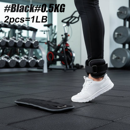 1Pair Adjustable Ankle Weights (0.5kg / 1kg Each Pack)