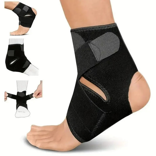 Adjustable Ankle Brace Breathable & Comfortable Elastic Ankle Support Sleeve Running Basketball Volleyball Foot Tendon Support