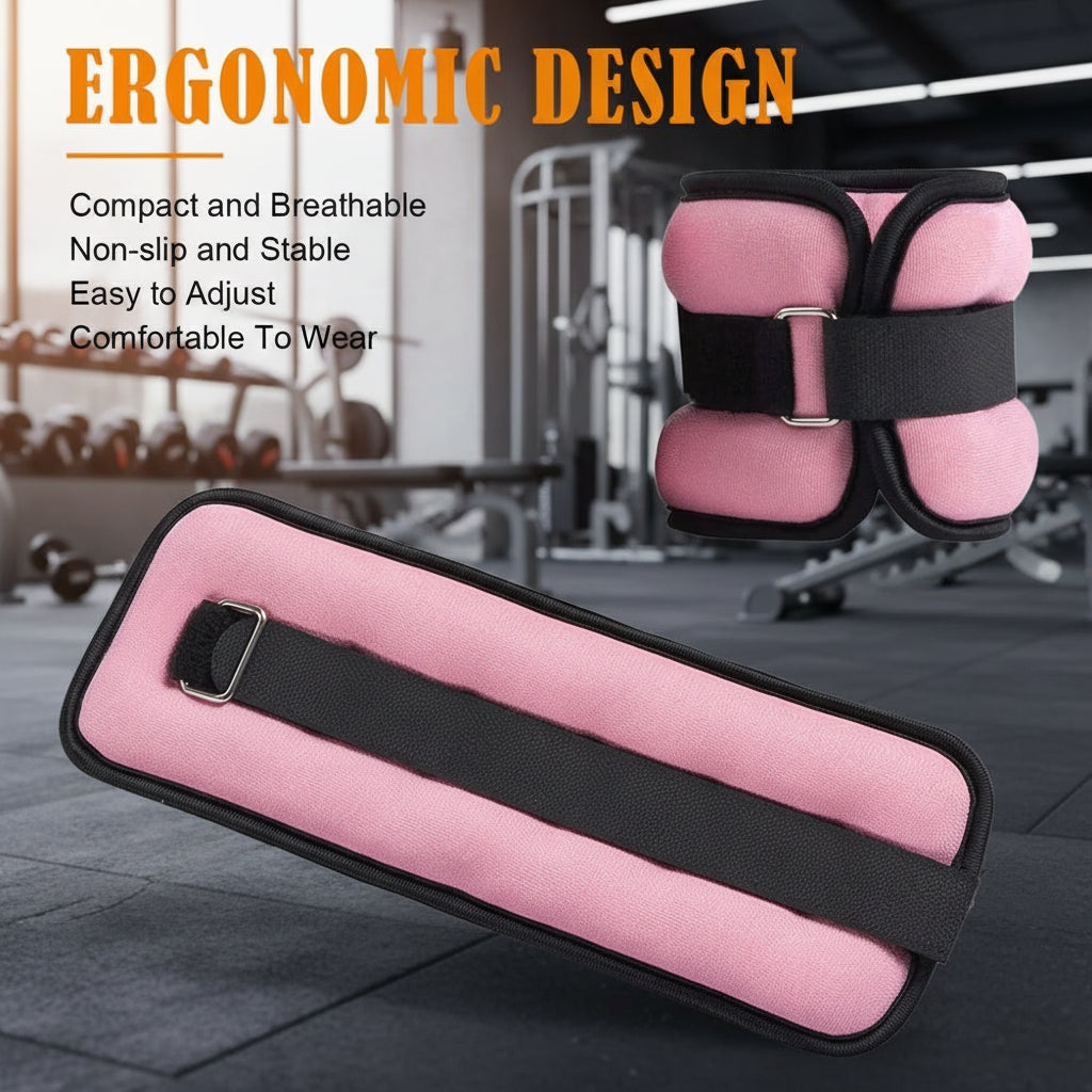 1Pair Adjustable Ankle Weights (0.5kg / 1kg Each Pack)