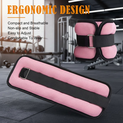 1Pair Adjustable Ankle Weights (0.5kg / 1kg Each Pack)